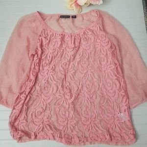 Pretty blush sheer top